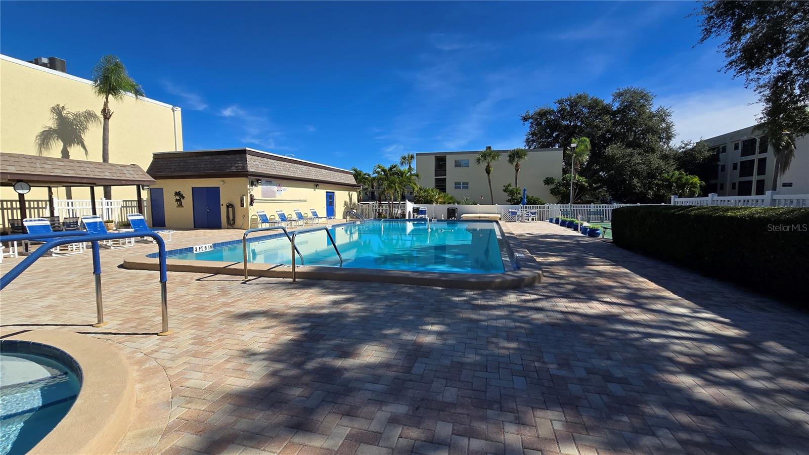 Sit and relax in one of the lounge chairs or go for a swim.