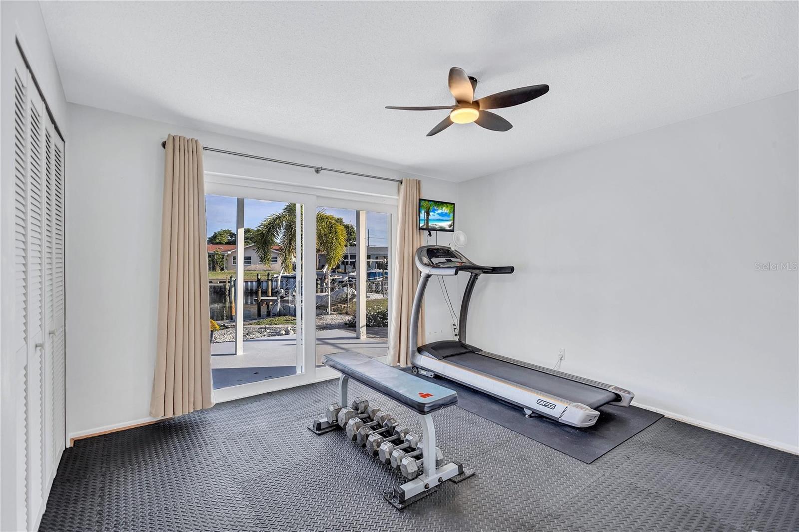 Downstairs Bedroom with waterviews