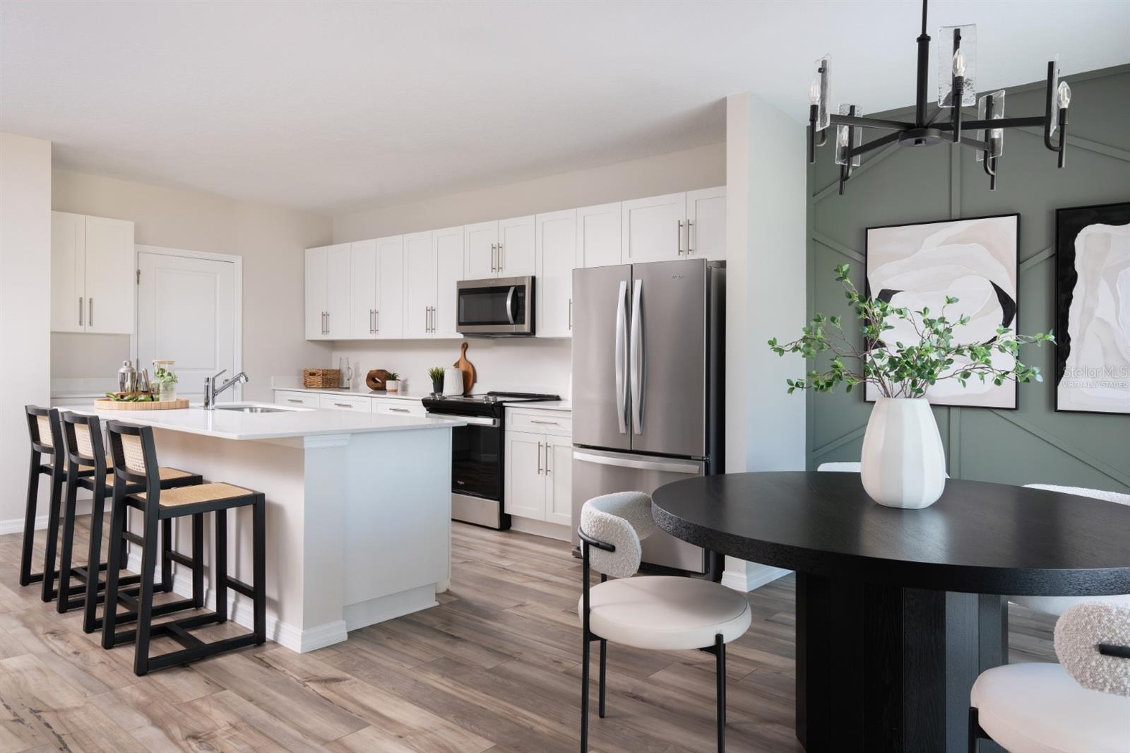 virtually staged/model home