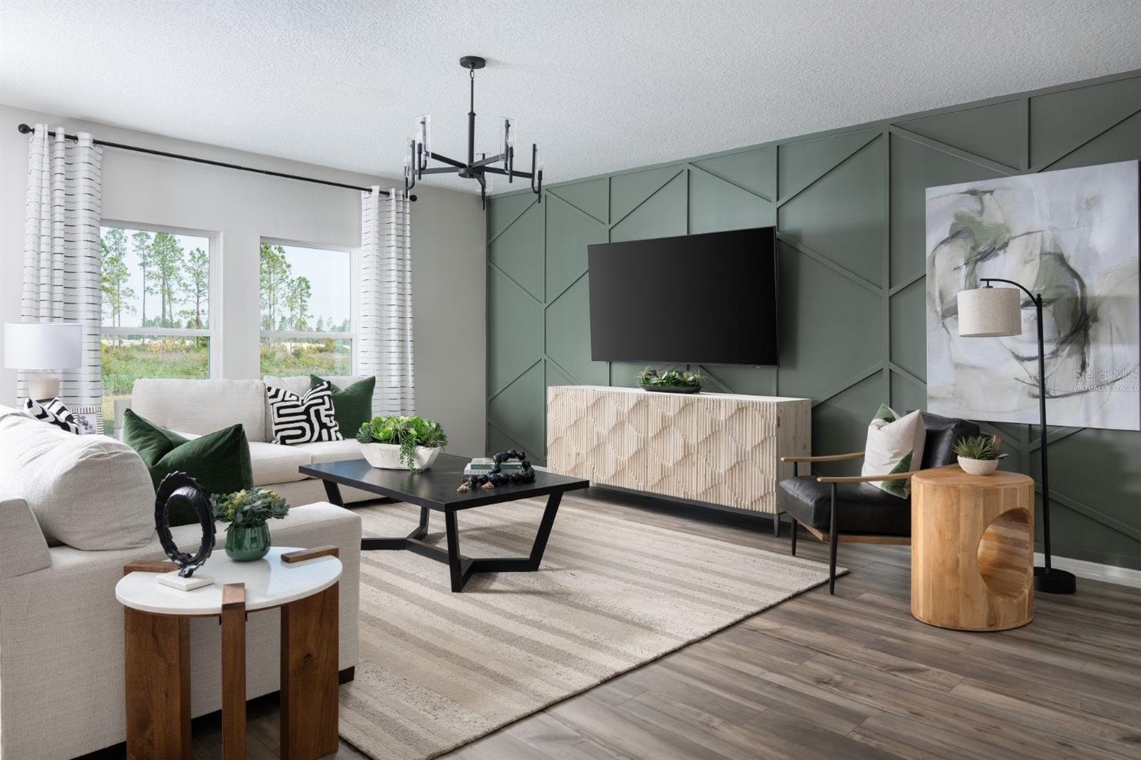 virtually staged/model home