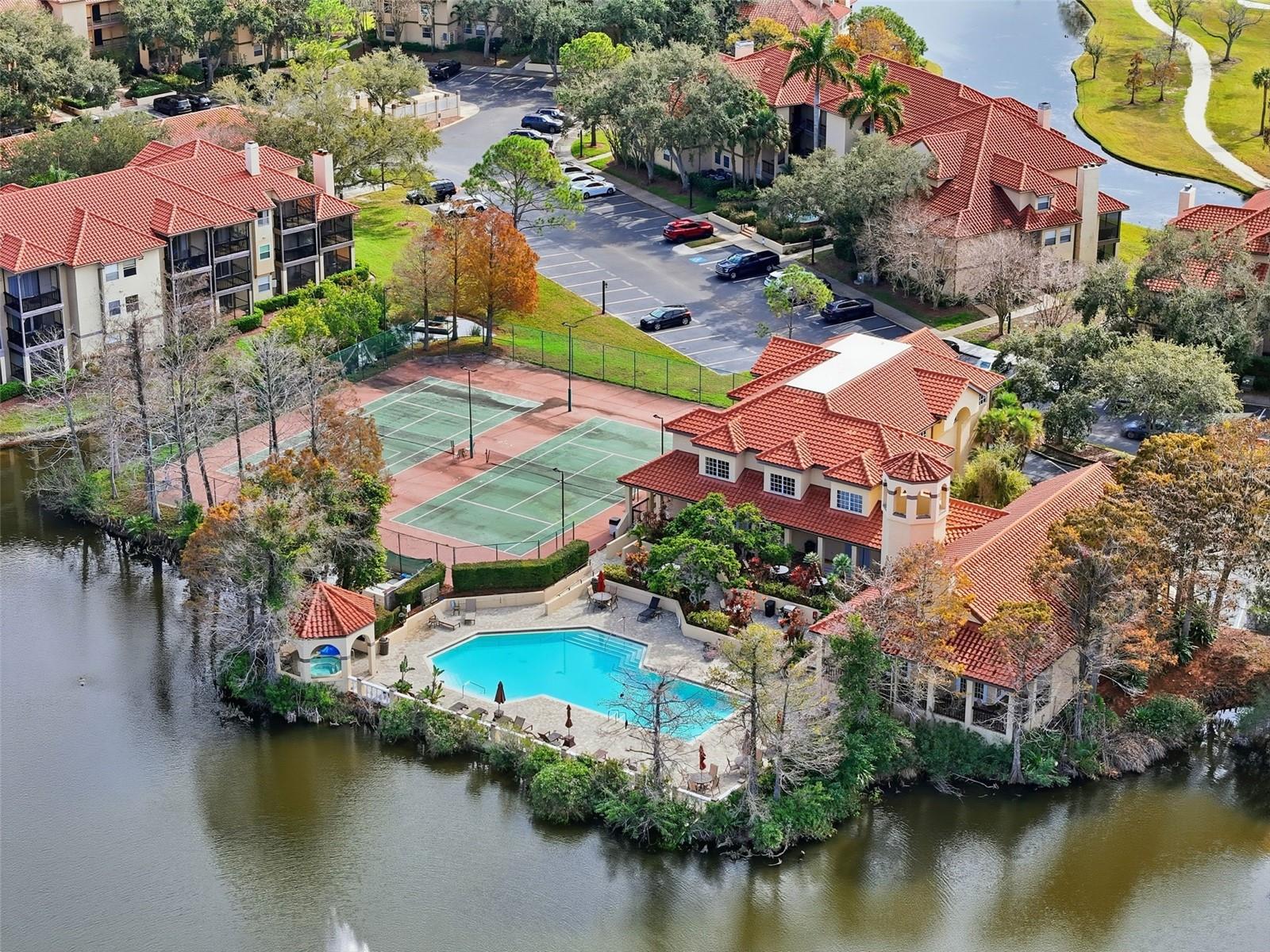 Pool and Tennis Courts
