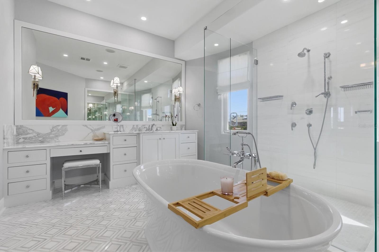 Primary bathroom...like a spa!