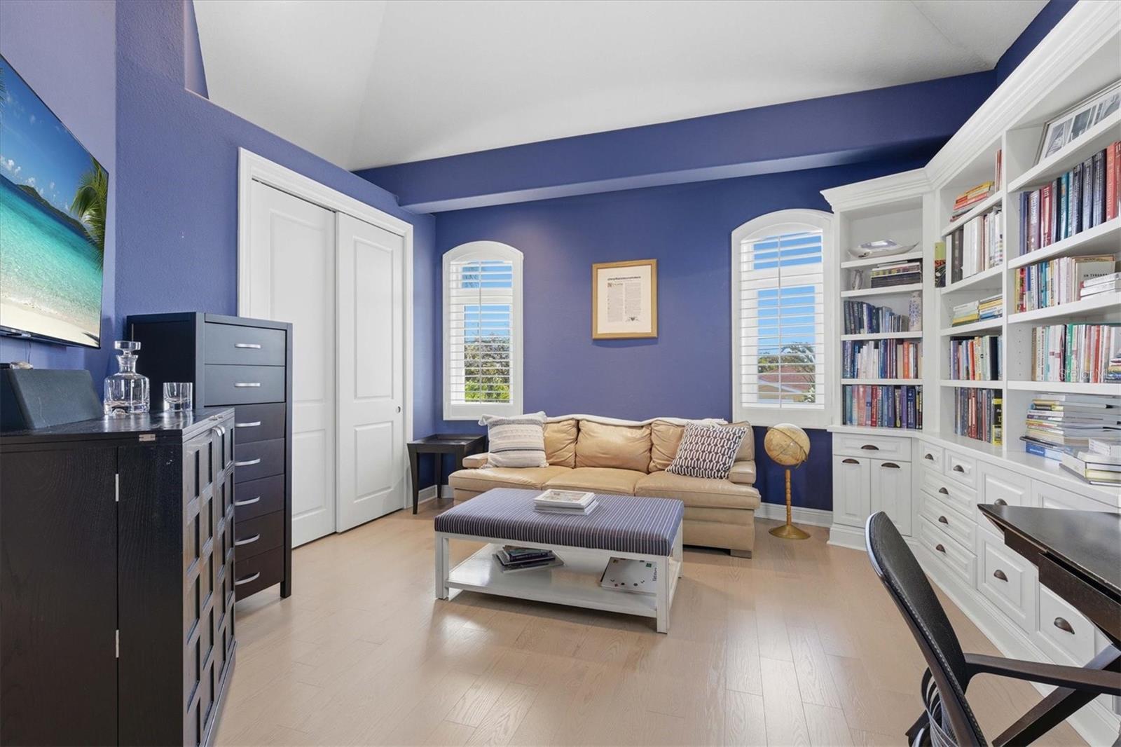 Bedroom 2, main floor, currently used as office