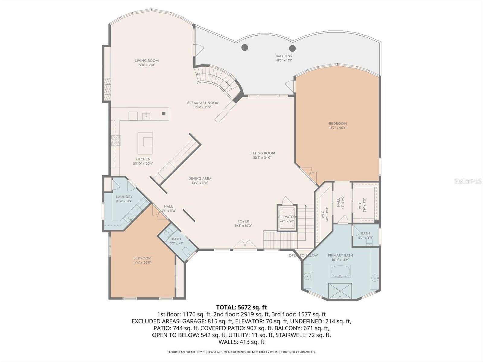 Main level floorplan