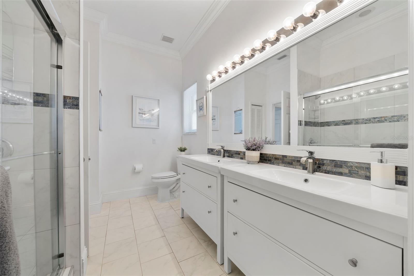 Bathroom 2 with dual sinks