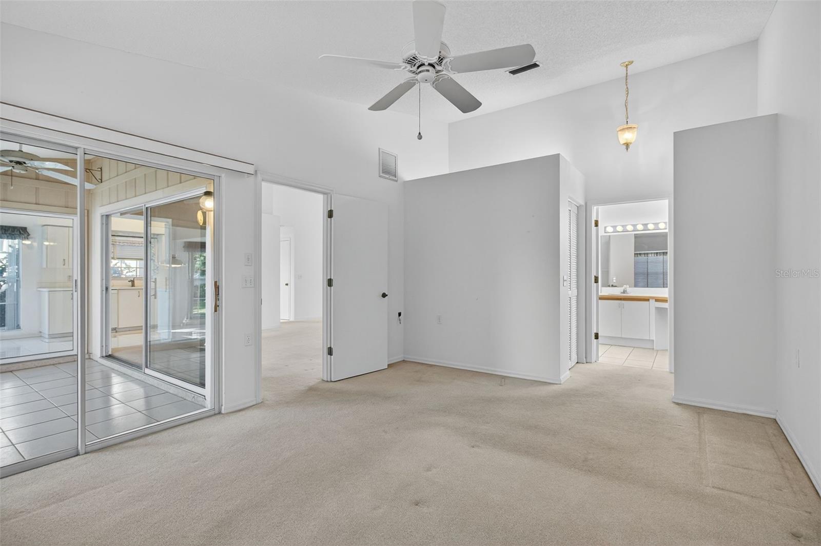 Full view of primary bedroom.