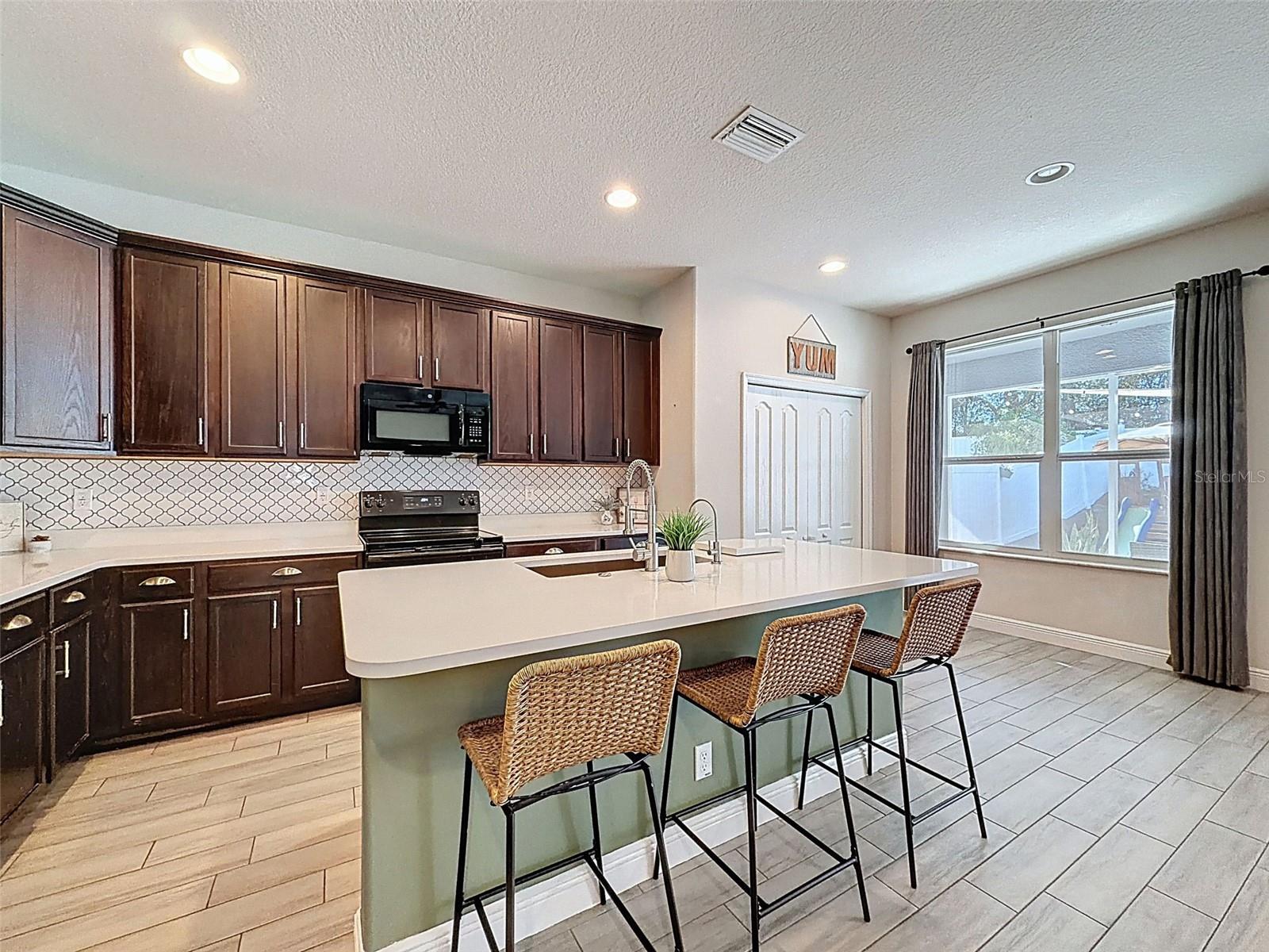 Check out the kitchen island