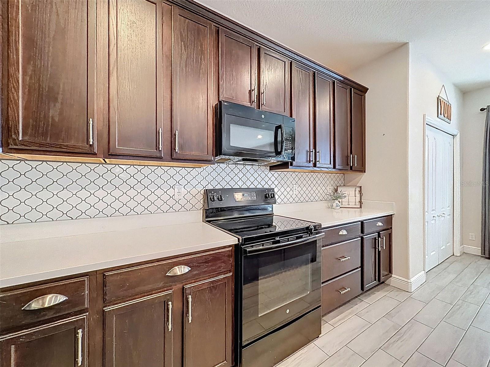 Plenty of cabinet & counter space!