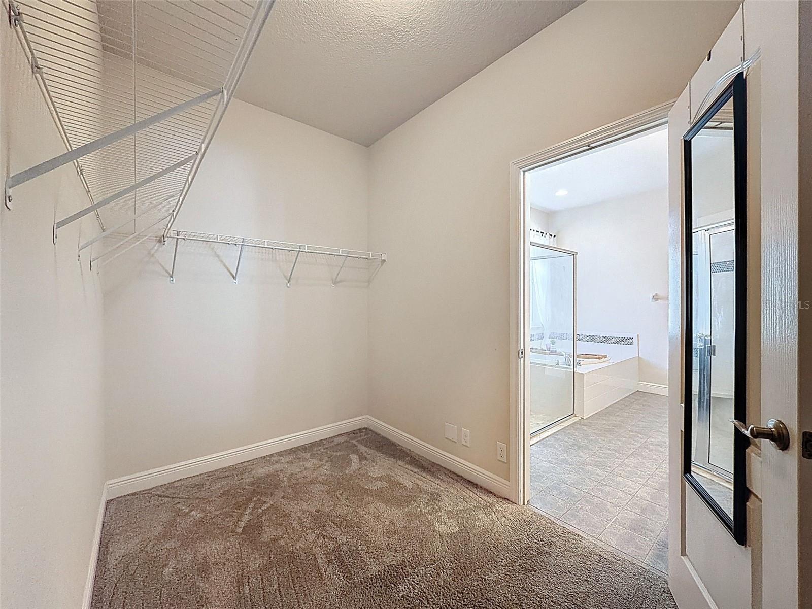 Primary Walk In Closet