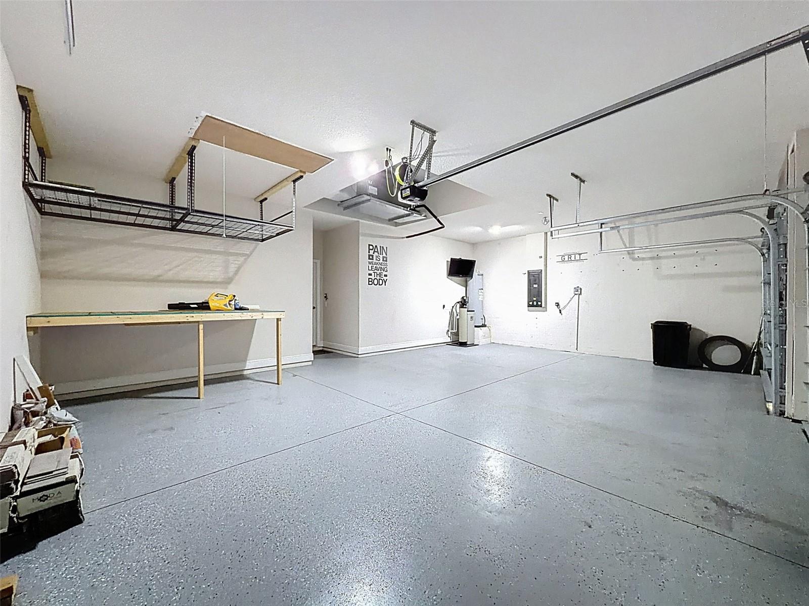 Ceiling rack & workbench