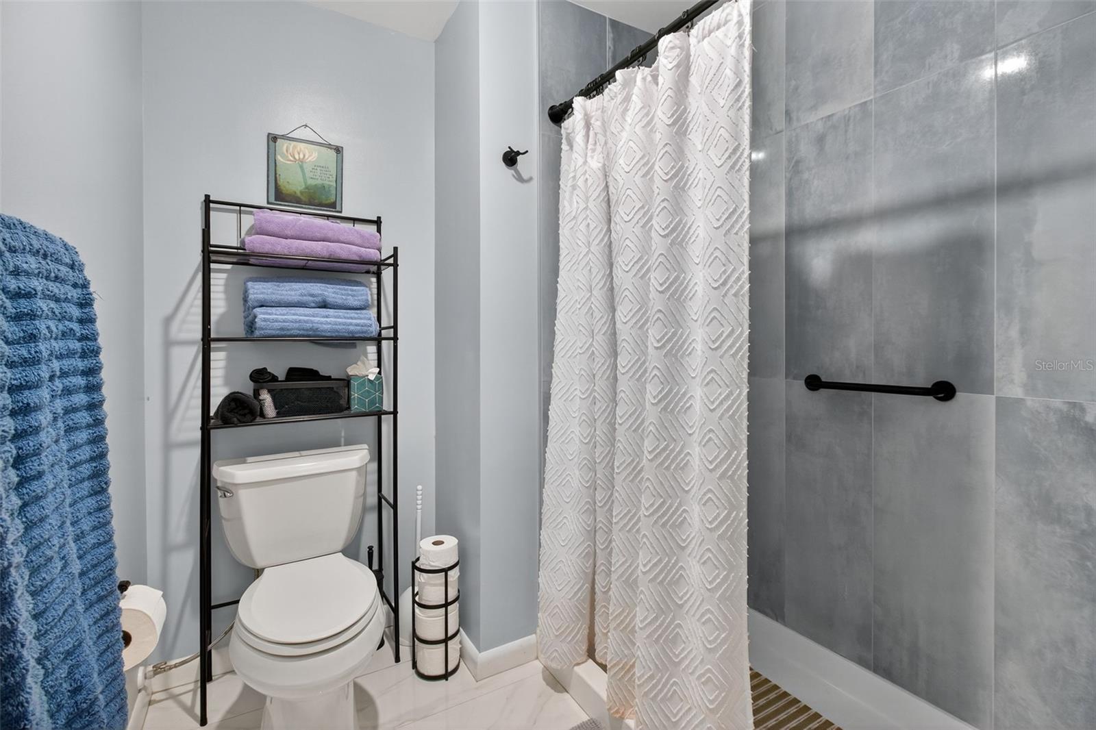 Beautiful walk in shower.