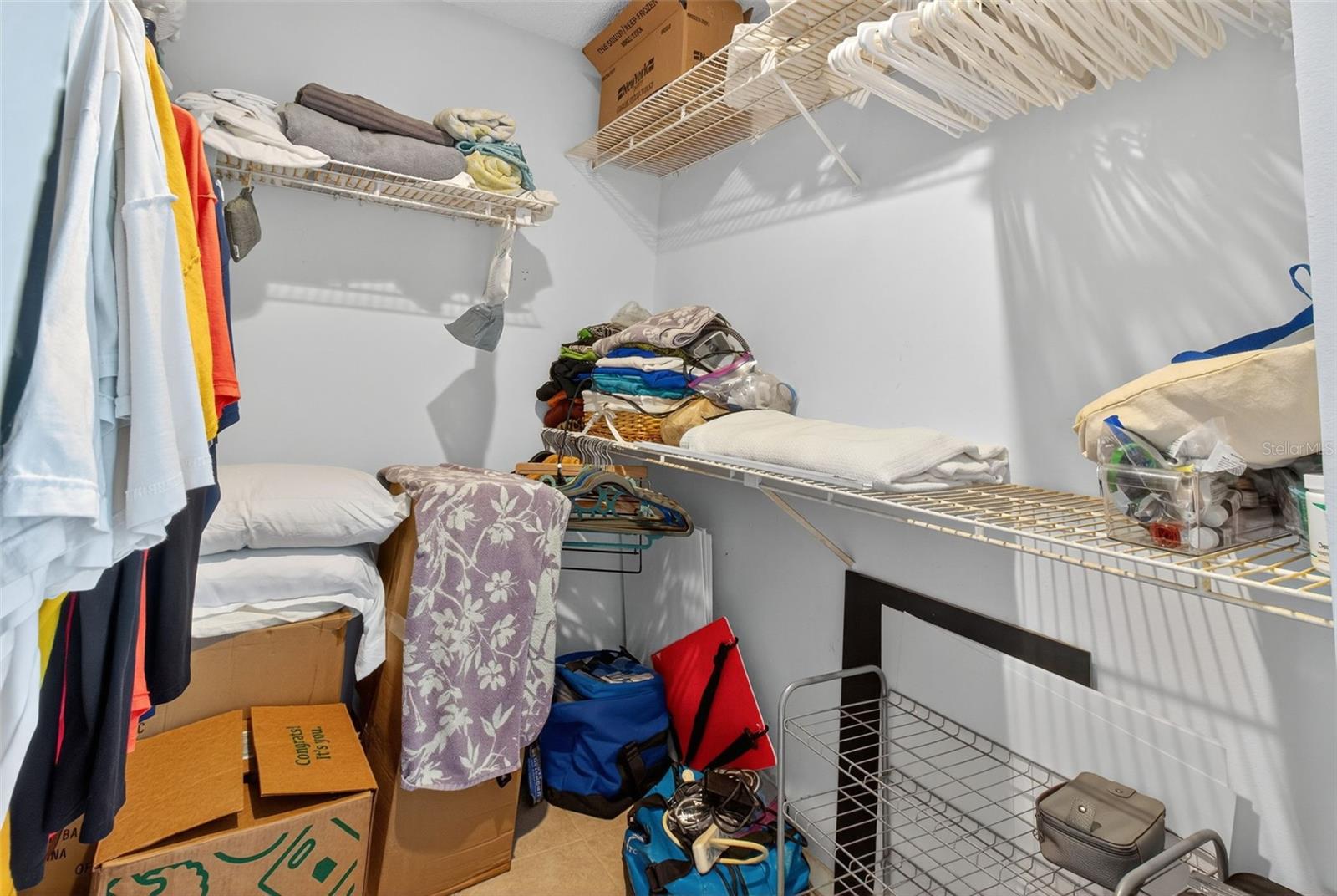 Large walk in closet.
