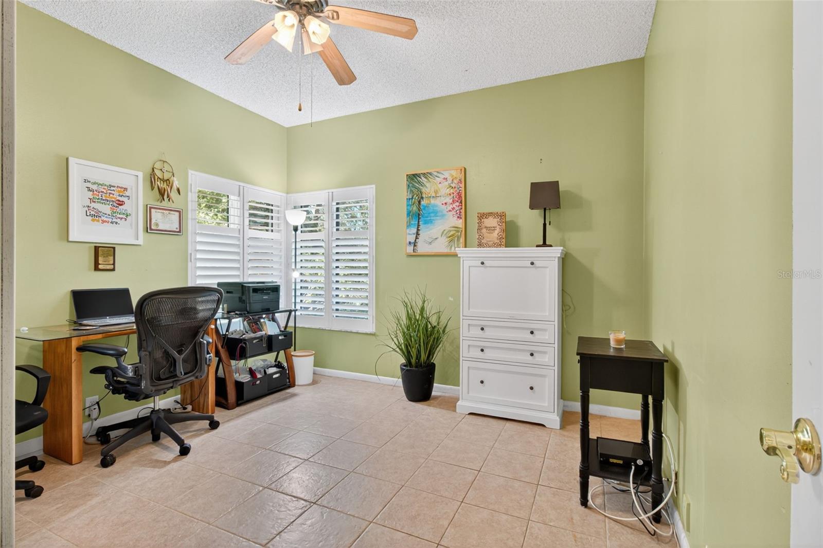 2nd bedroom currently being used as an office.