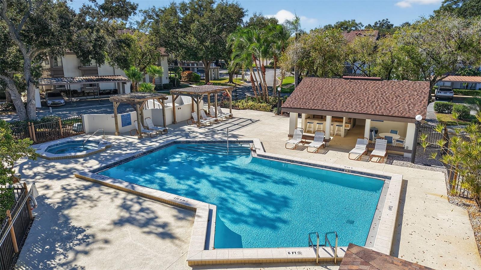 Heated pool and spa.