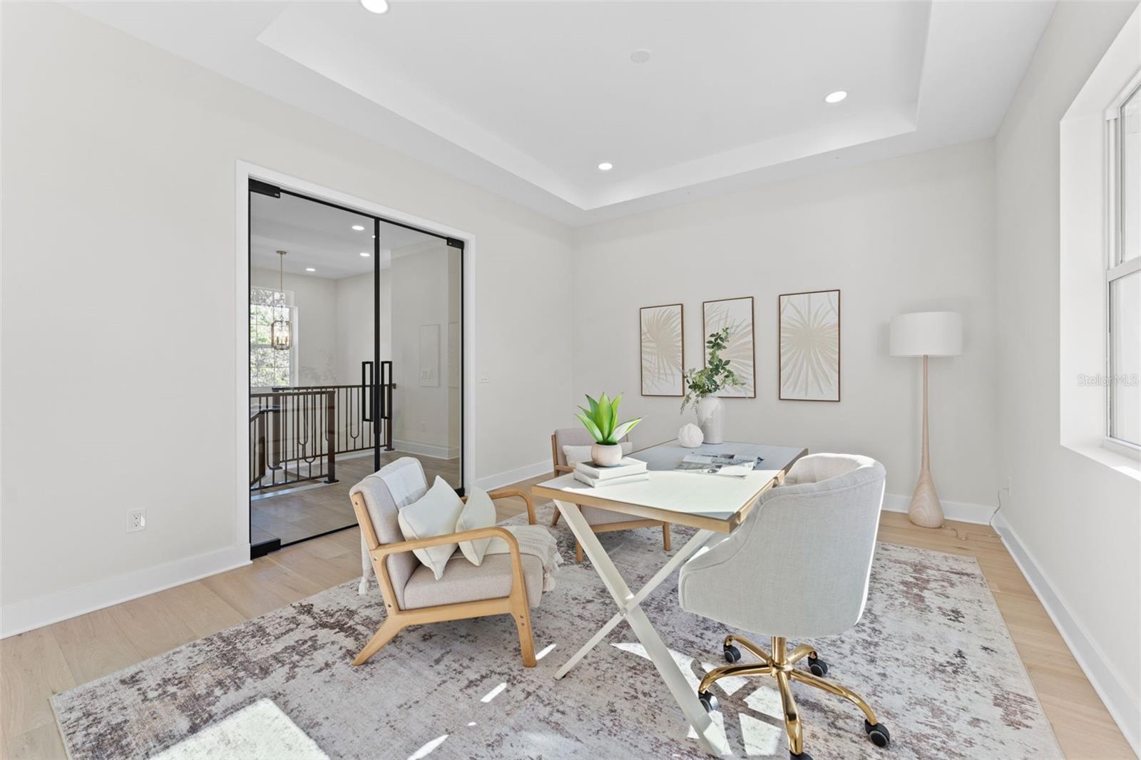 Loft Space with Custom Doors