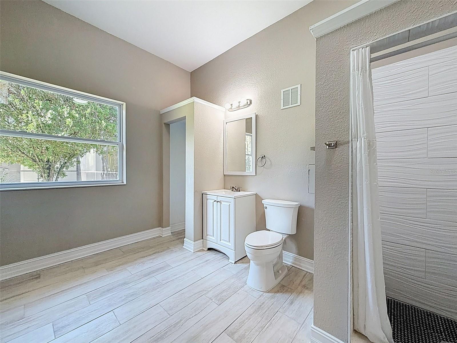 Guest house BIG bathroom and laundry.