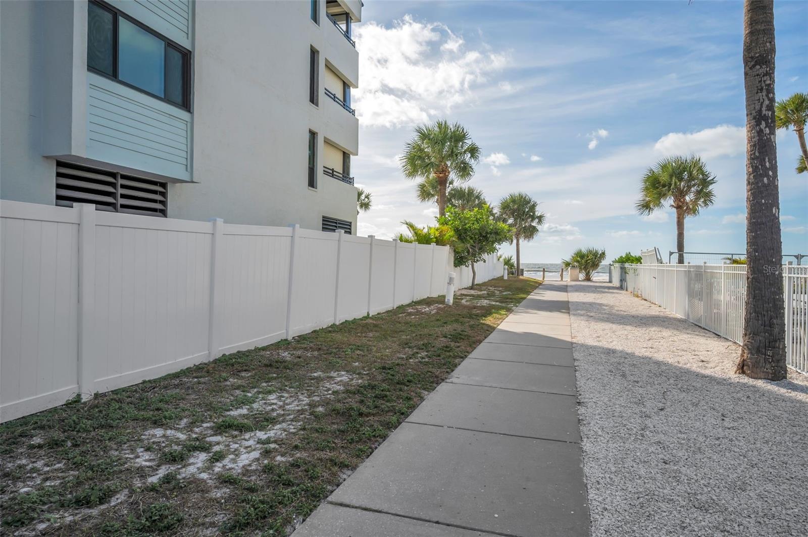 Beach Access Entrance across the street