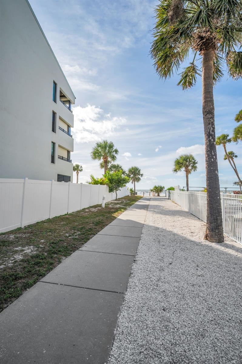 Beach Access across Gulf Blvd