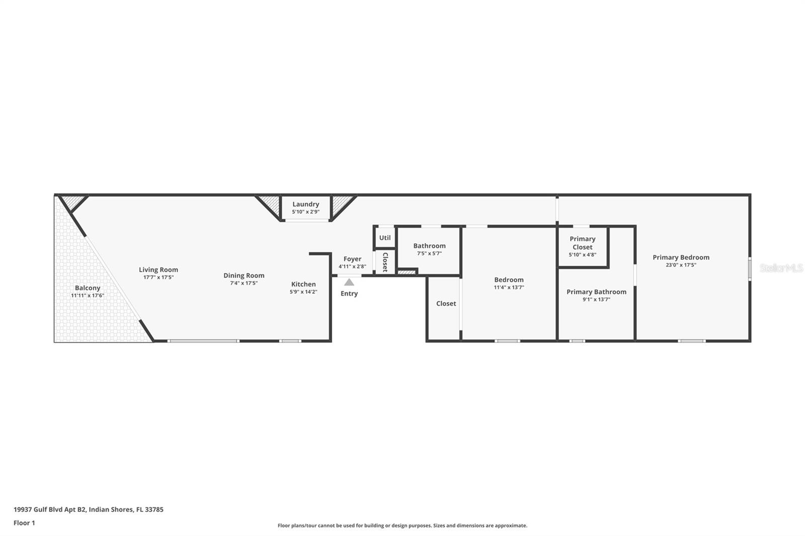 Floor plan of the Unit