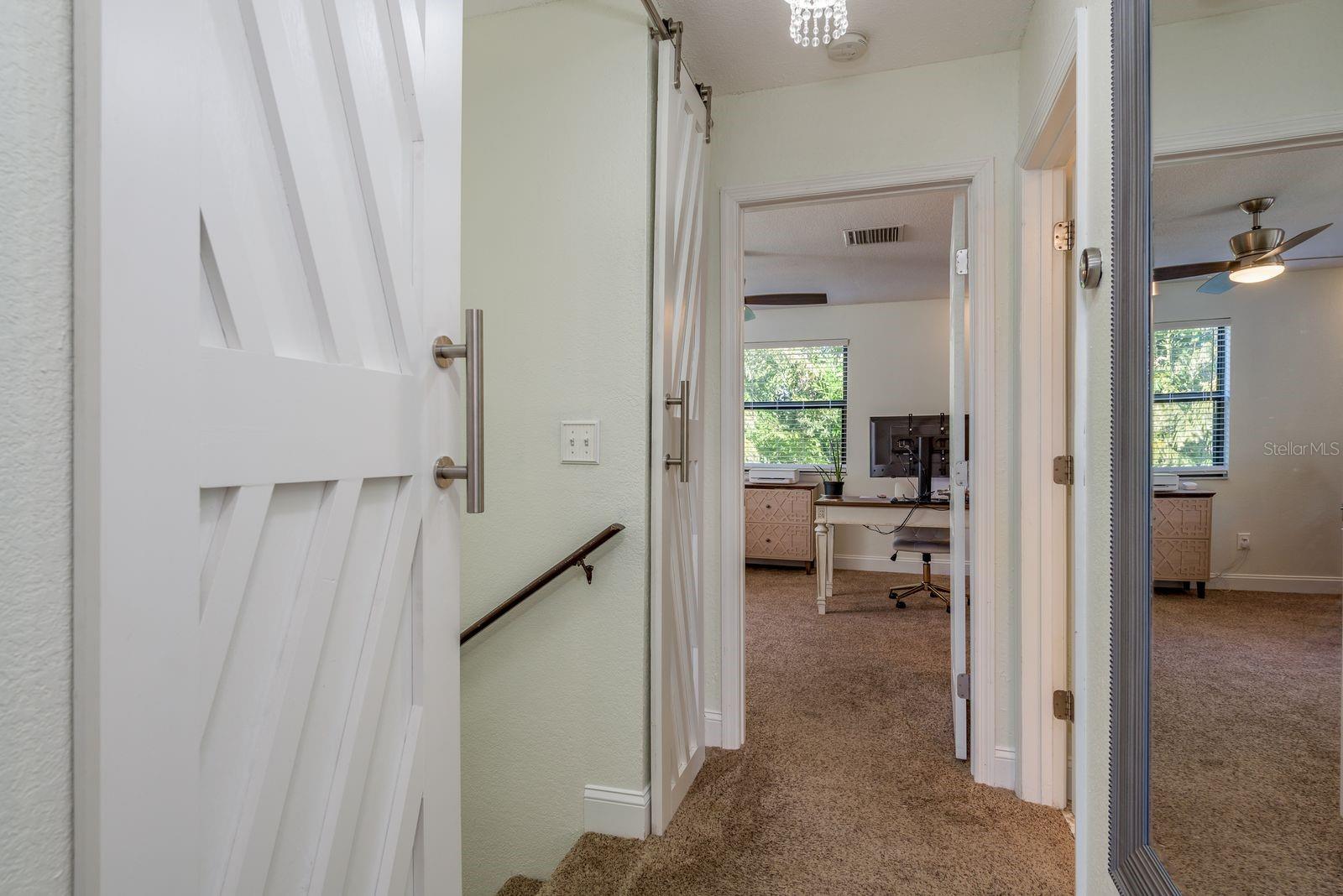 Hallway to Bedroom 3 (Currently used as a huge office for 2)