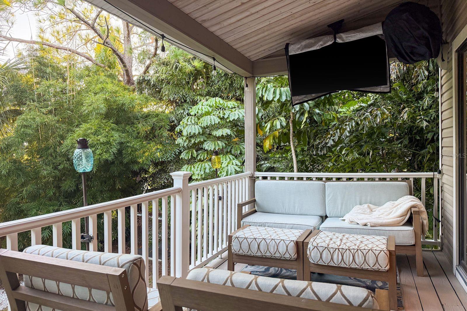 Rear Balcony Living Area