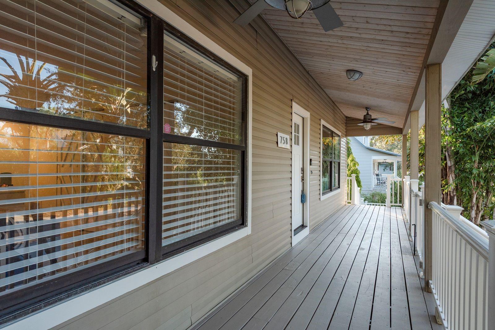 Front Porch toward custom ramp