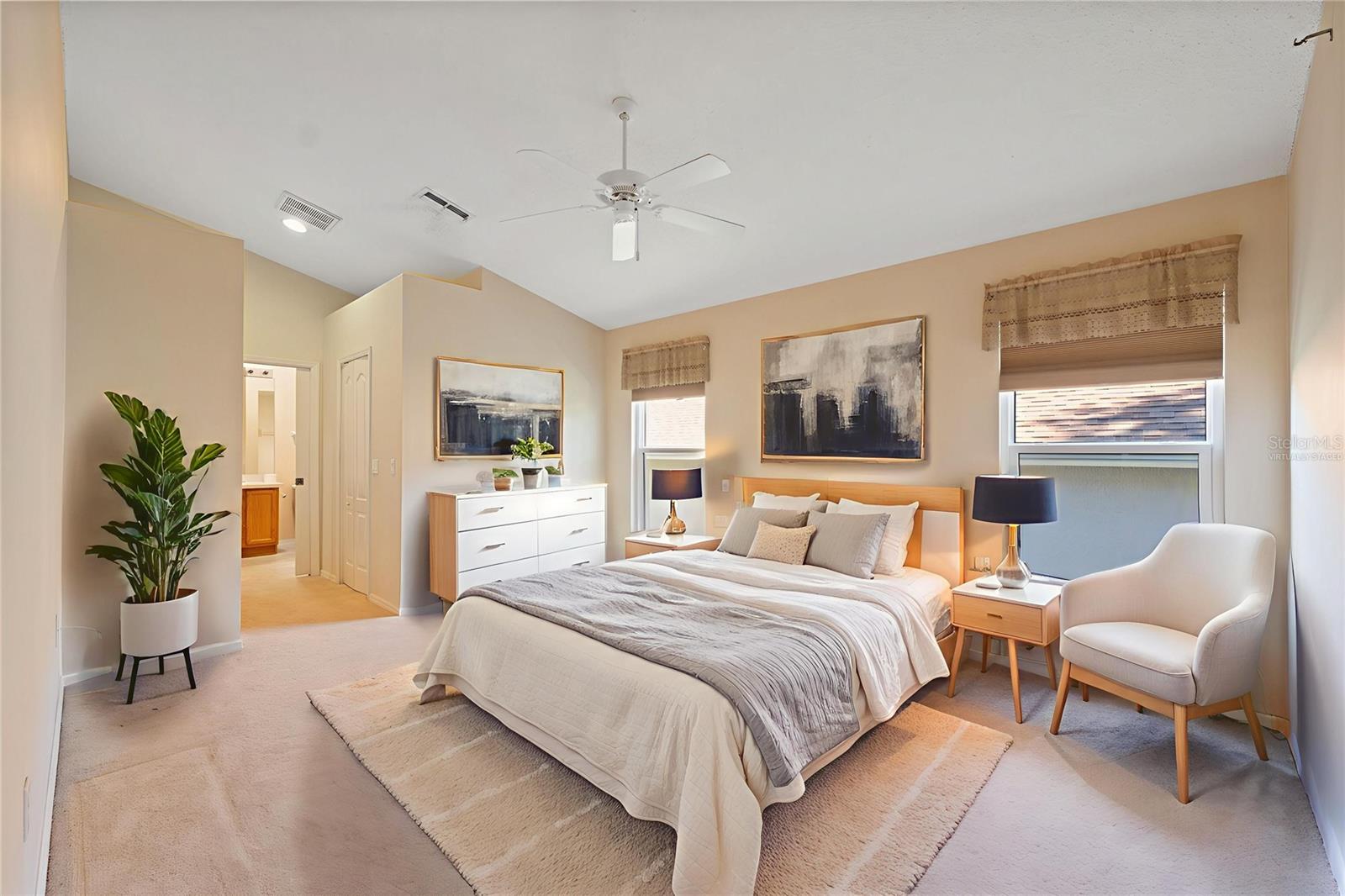 Primary Bedroom (Virtually Staged)