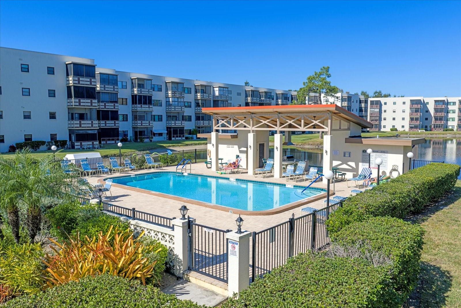 one of the new pavillions with grills