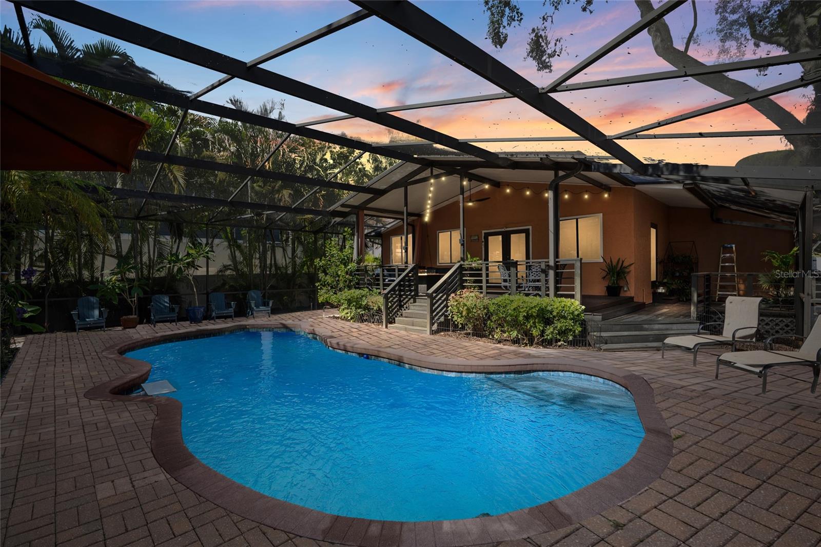 Screened in Pool Area