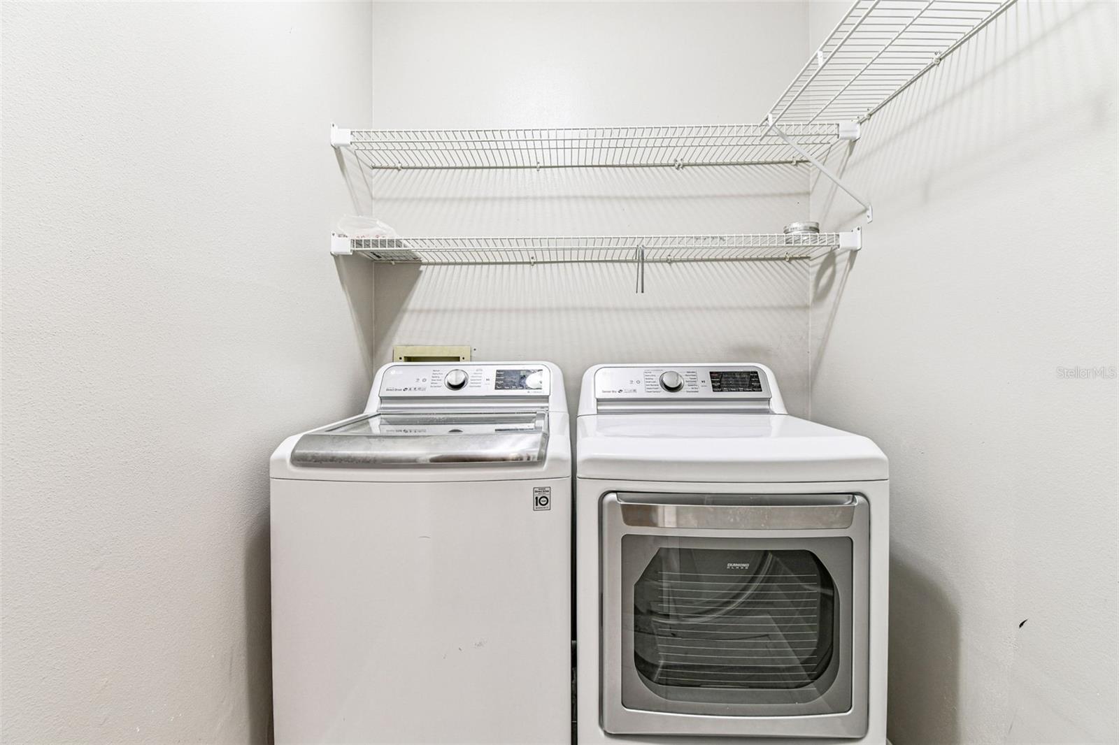 Upstairs laundry for your convenience