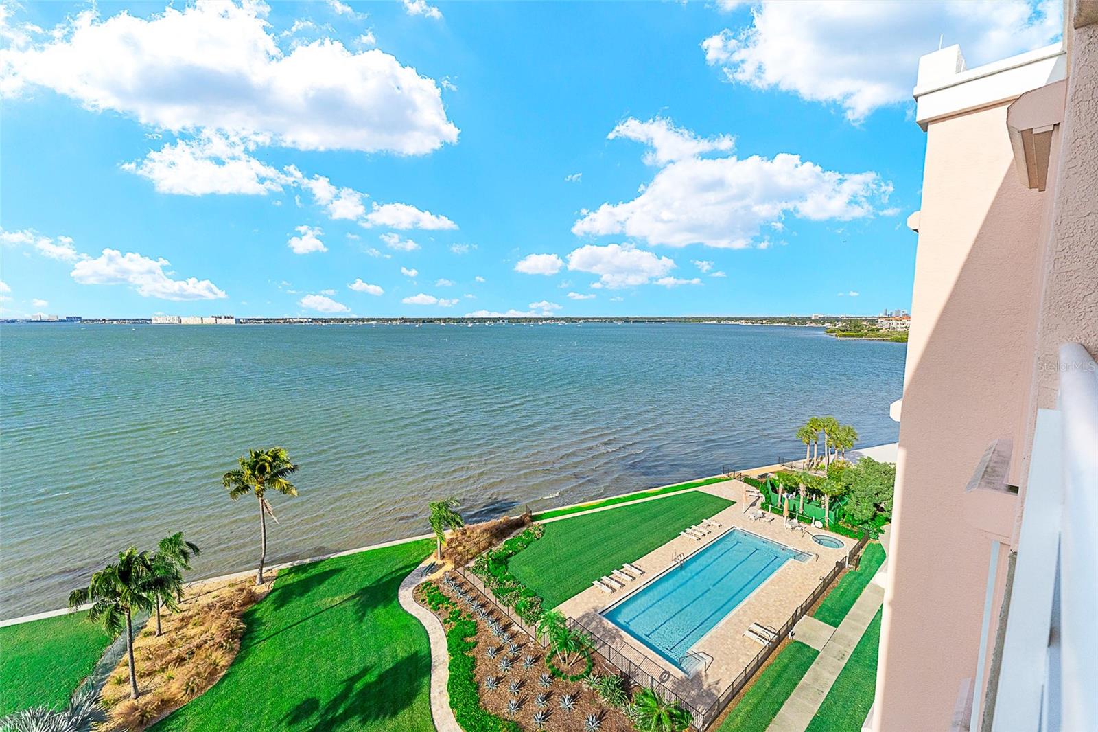 North view from back balcony off of the kitchen