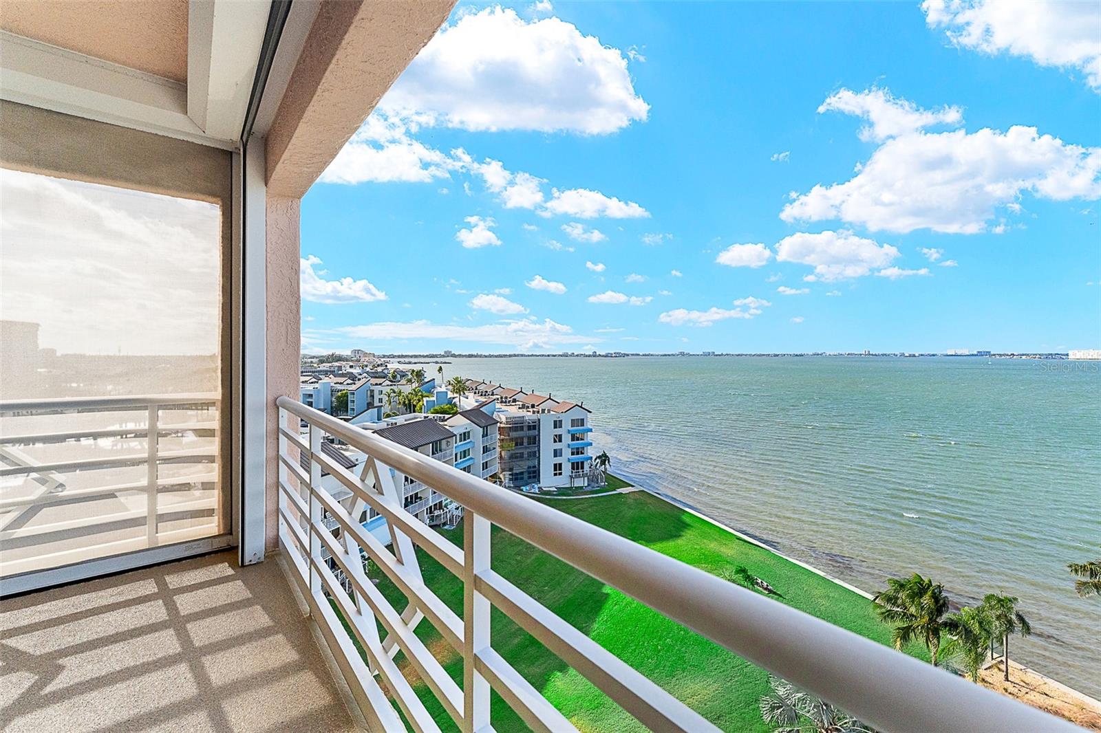 South view from back balcony off of the kitchen