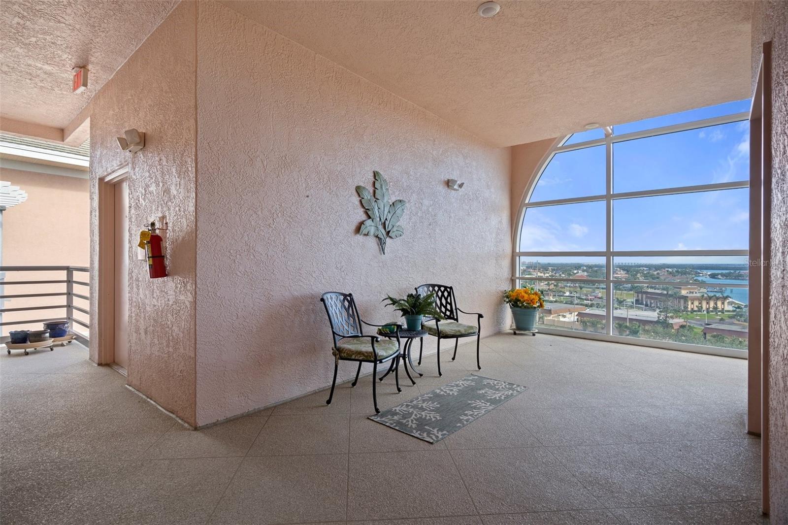 The elevator opens to your private lanai. 8th-floor private entry.