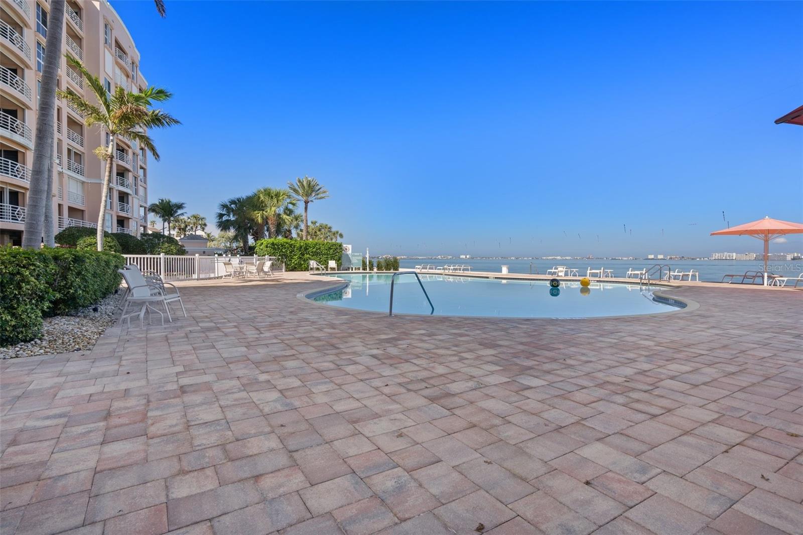 Enjoy two newly renovated Waterfront Pools and Heated Spa