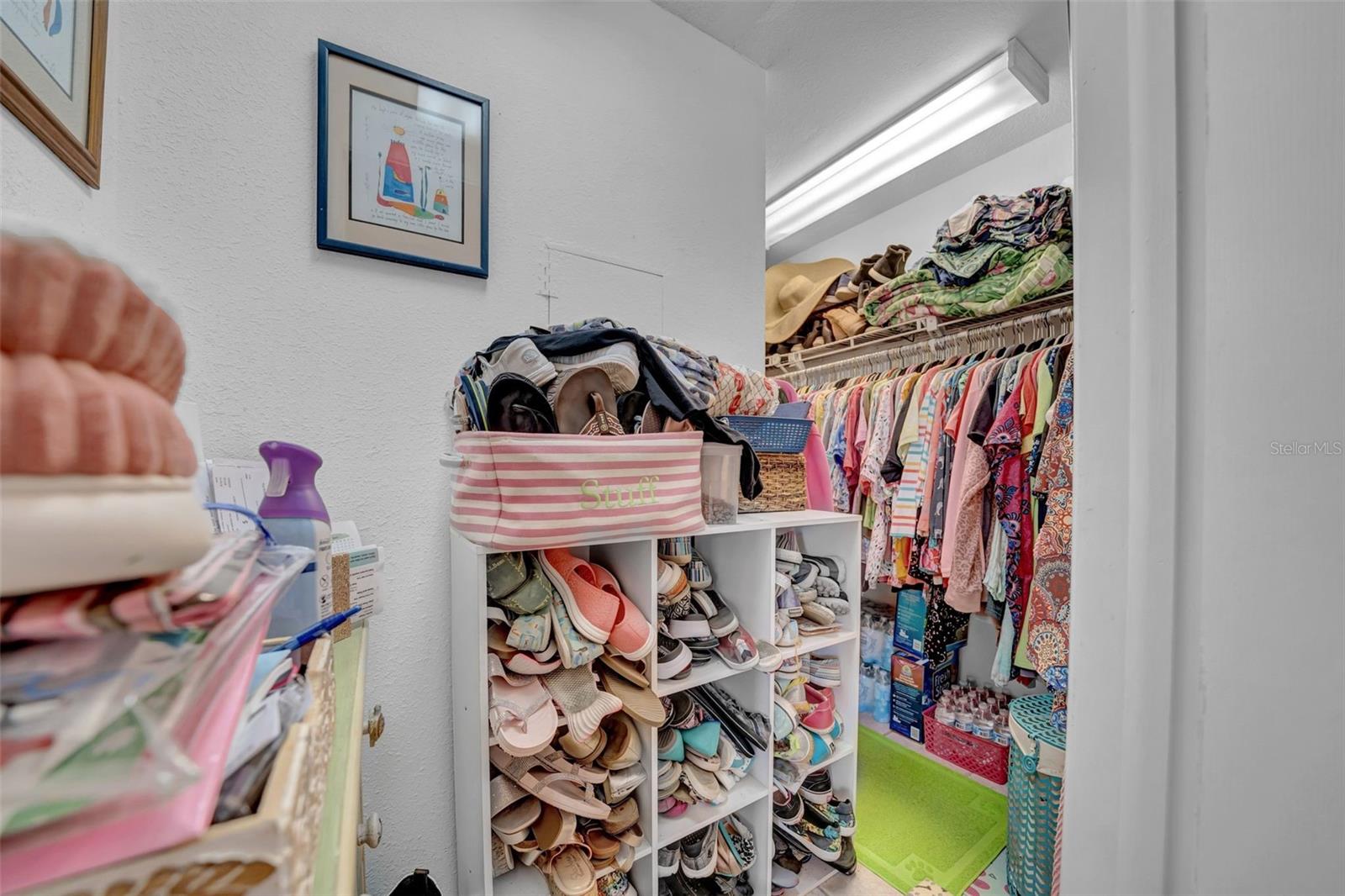 Primary walk in closet