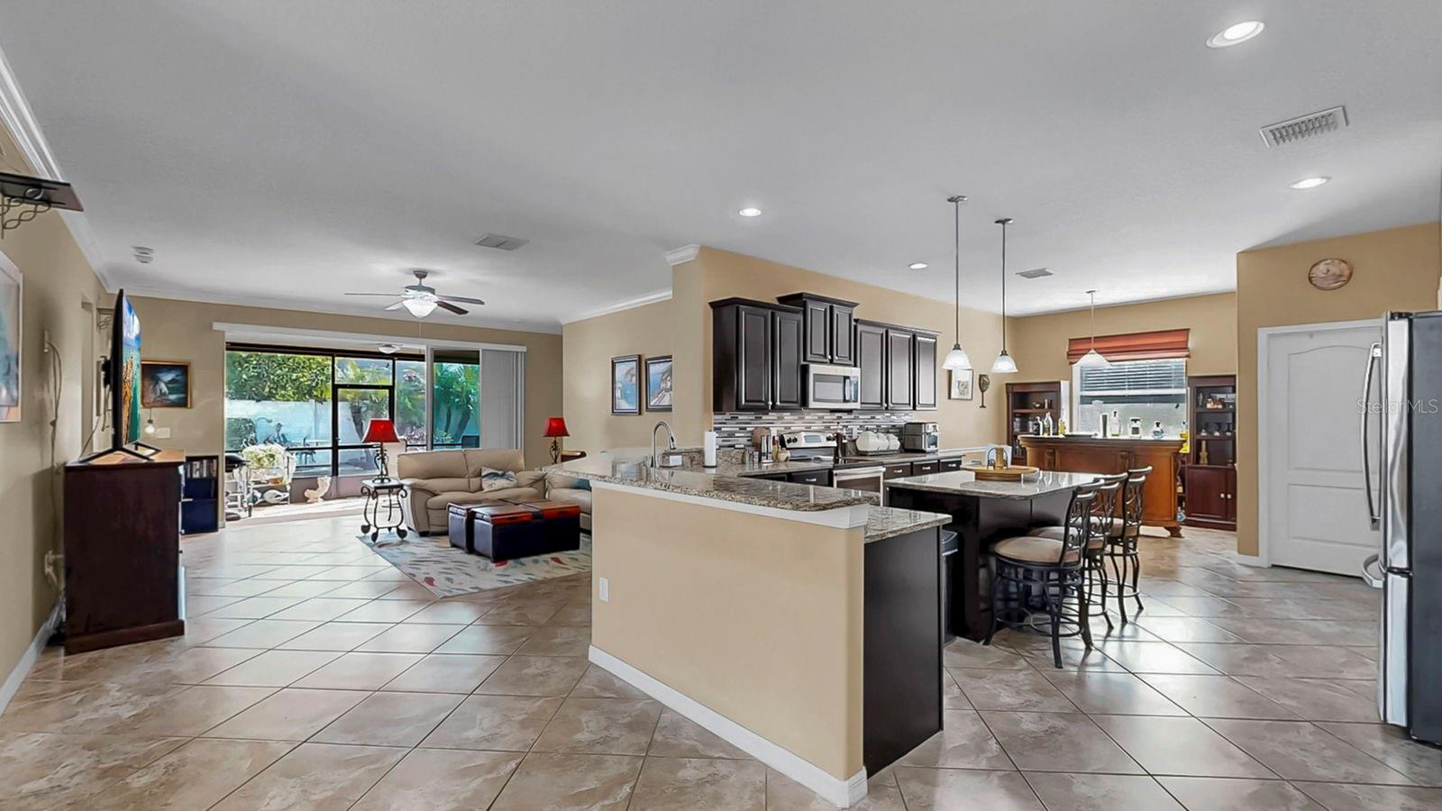 Kitchen and Living Room