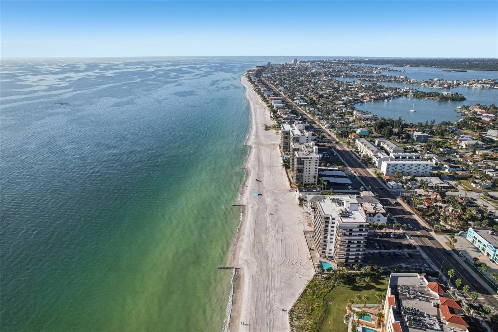 Beautiful Shoreline along the Azure Waters of the Gulf