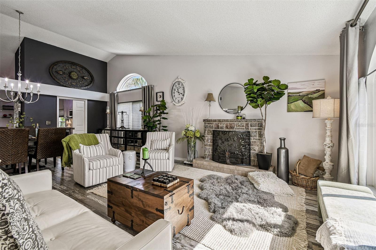 Remodeled living room