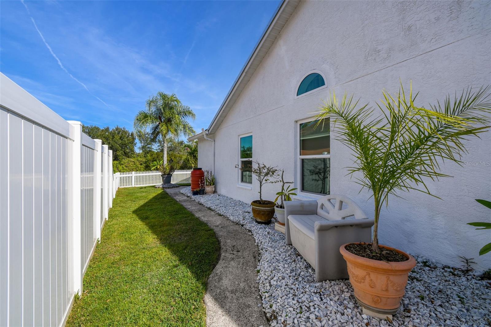 Side yard and dog run