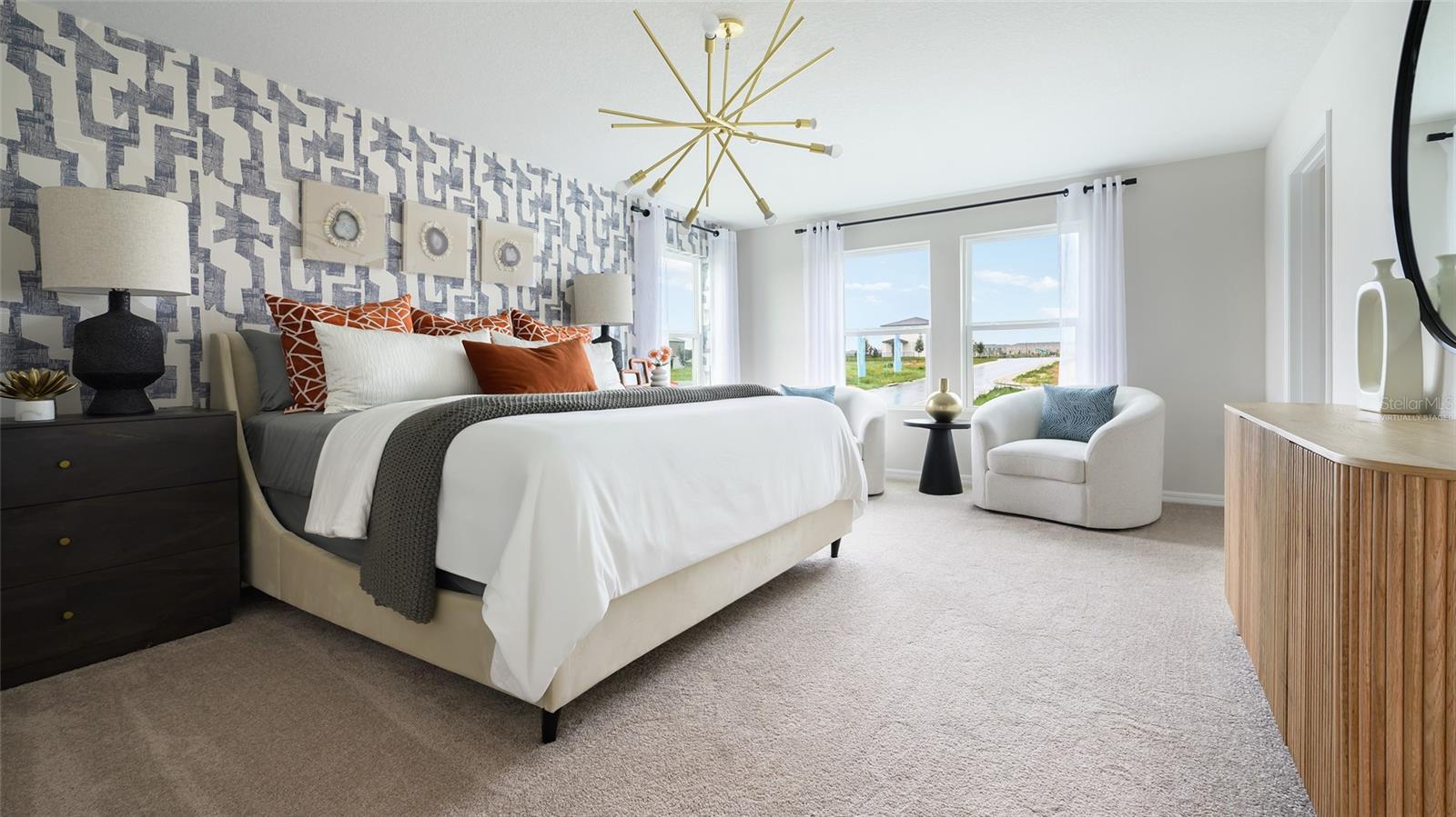 virtually staged/model home