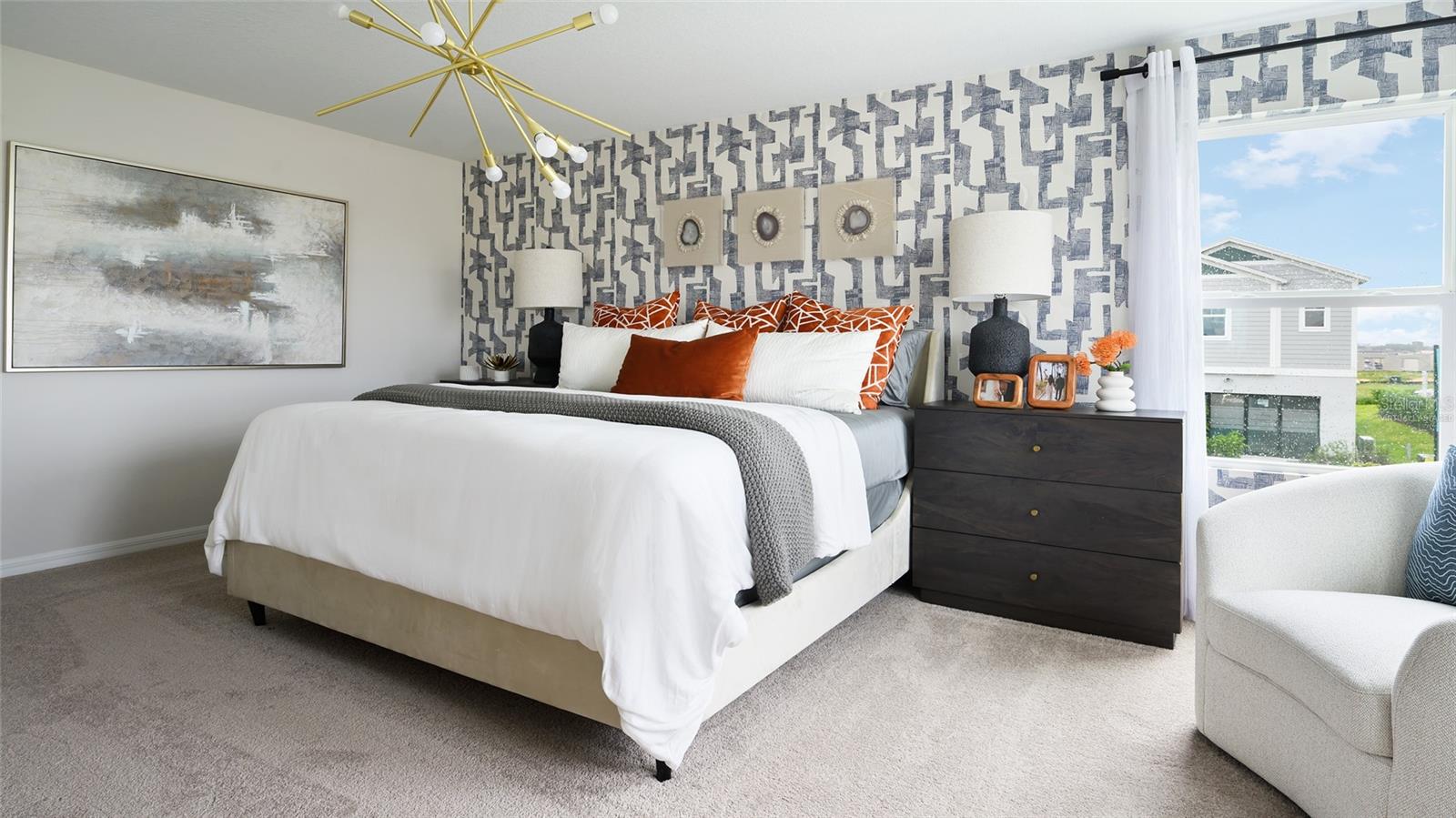 virtually staged/model home