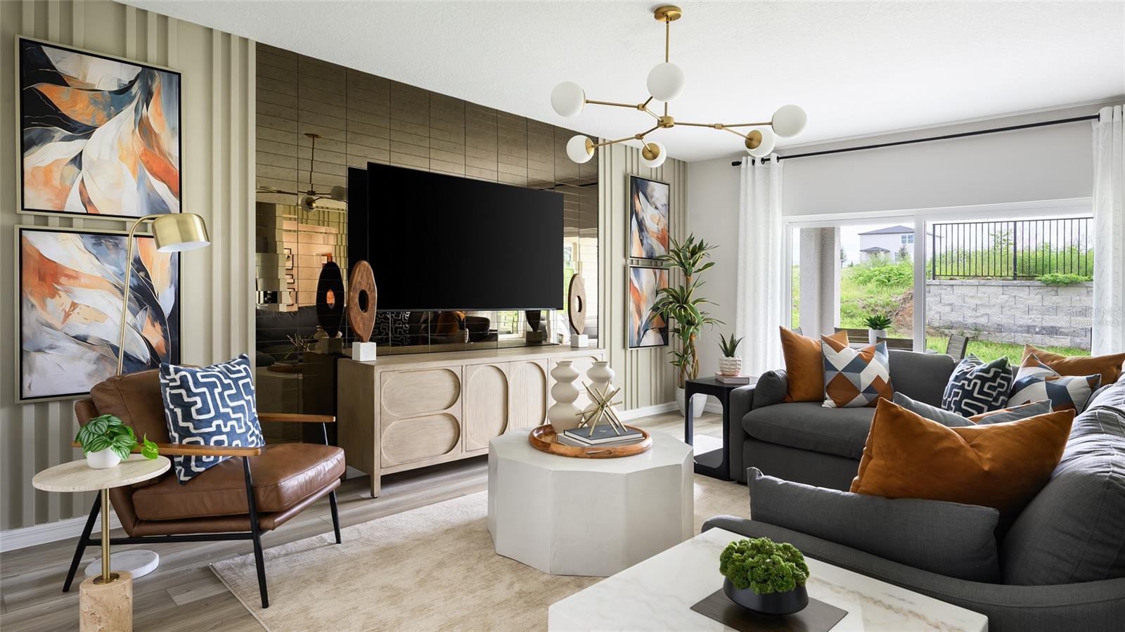 virtually staged/model home