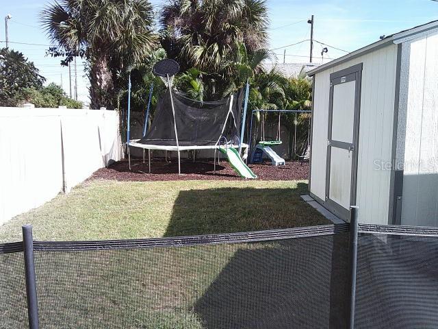 Back of Covered area Looking towards Back of Play Area