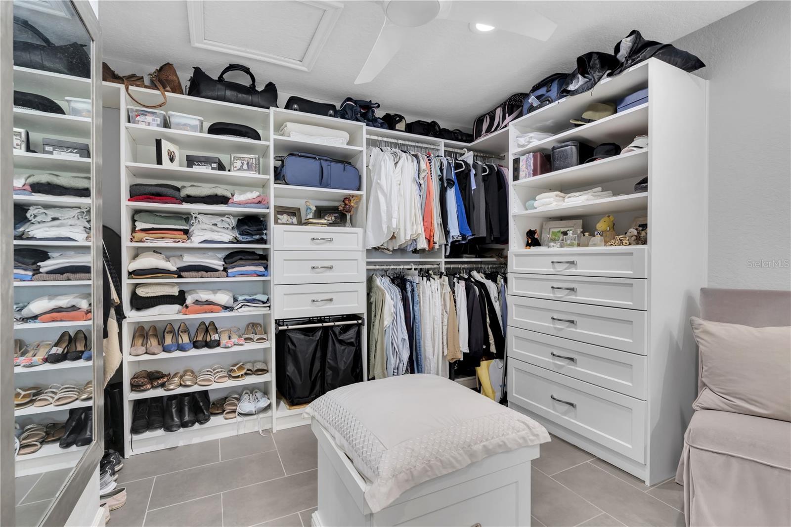 Primary custom built in closet