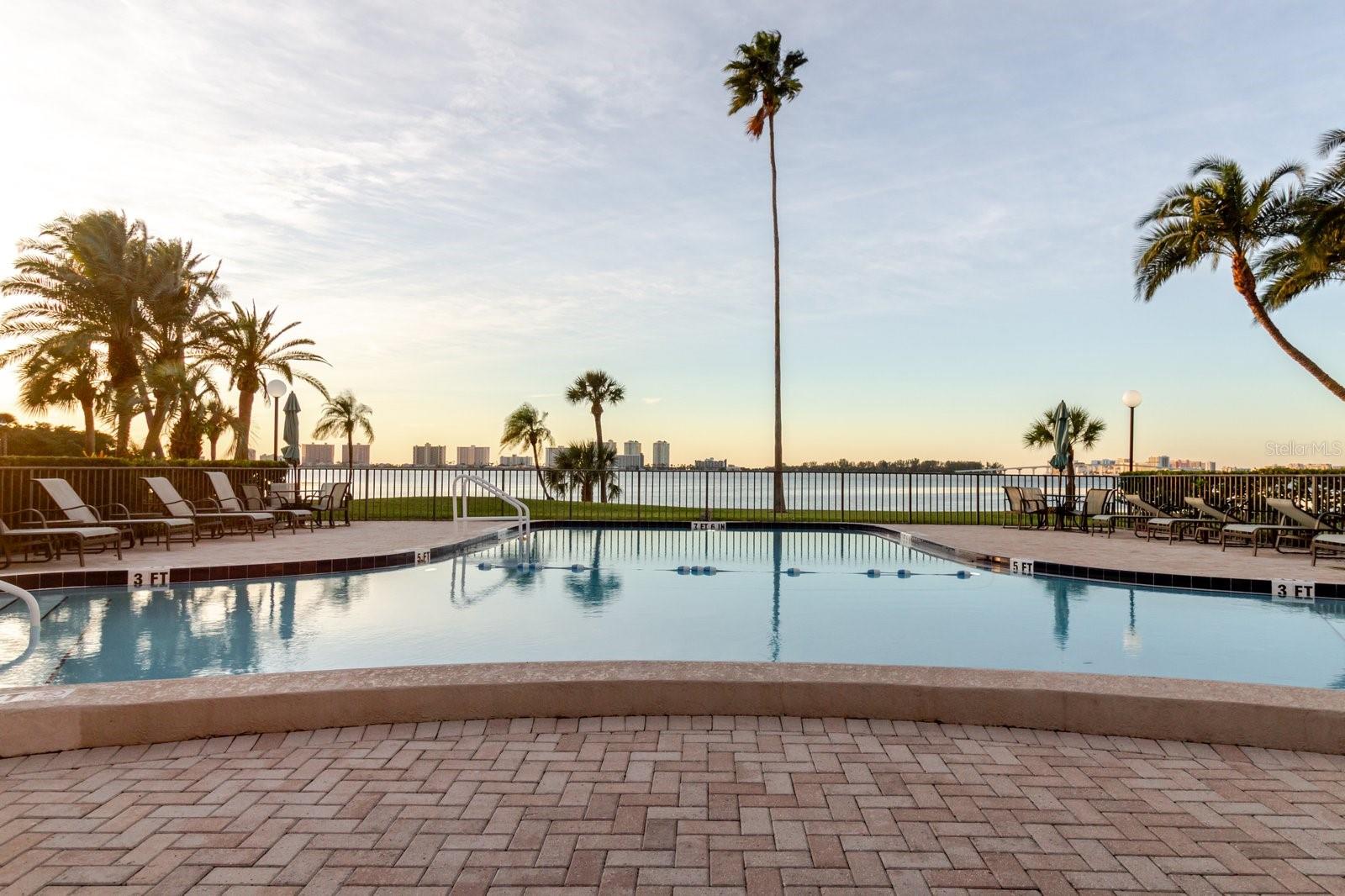 View while at the pool