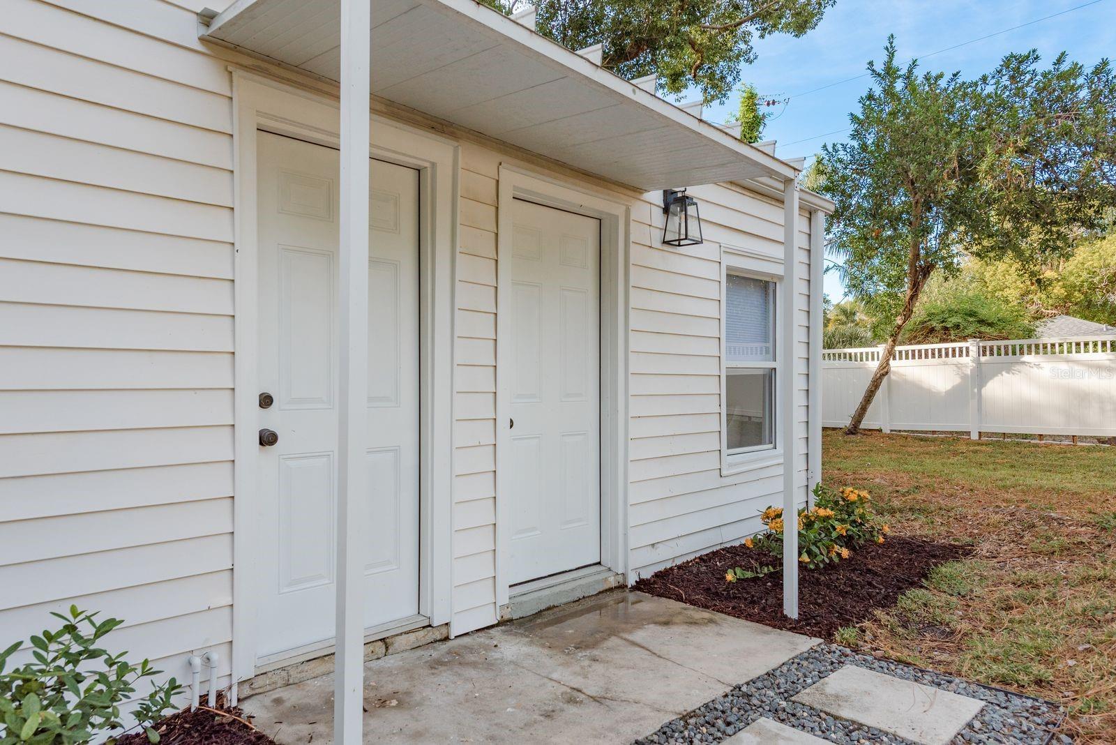 Door to Garage and Bonus House