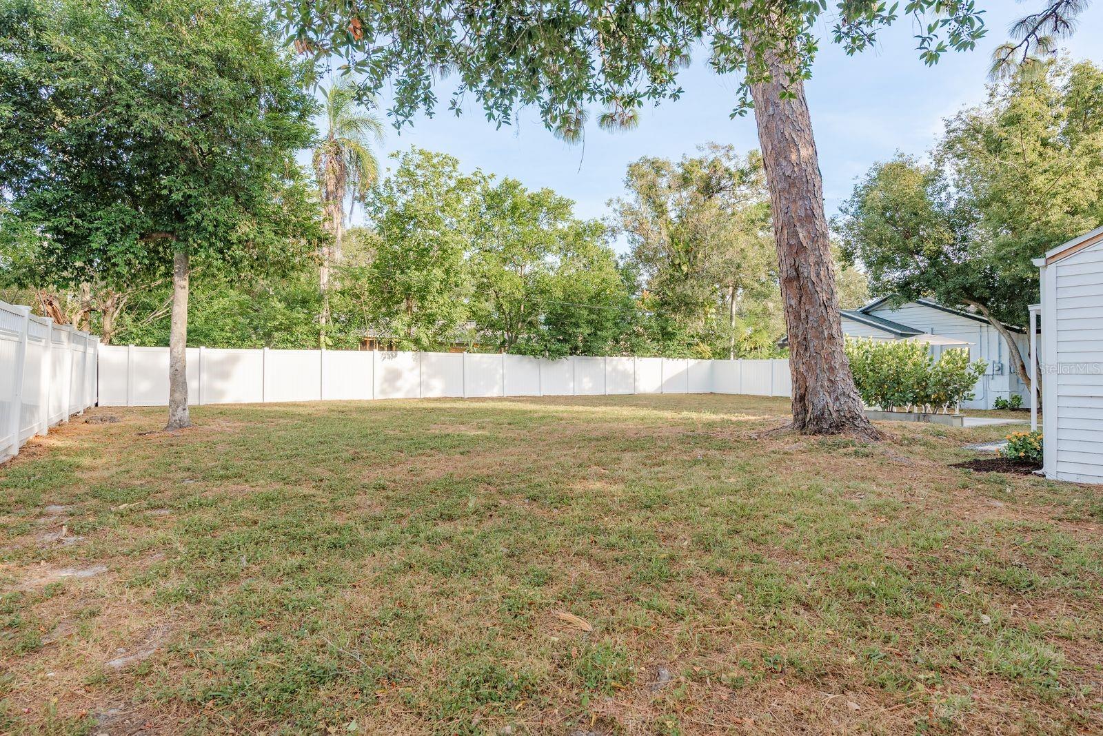 Large Fenced in Yard