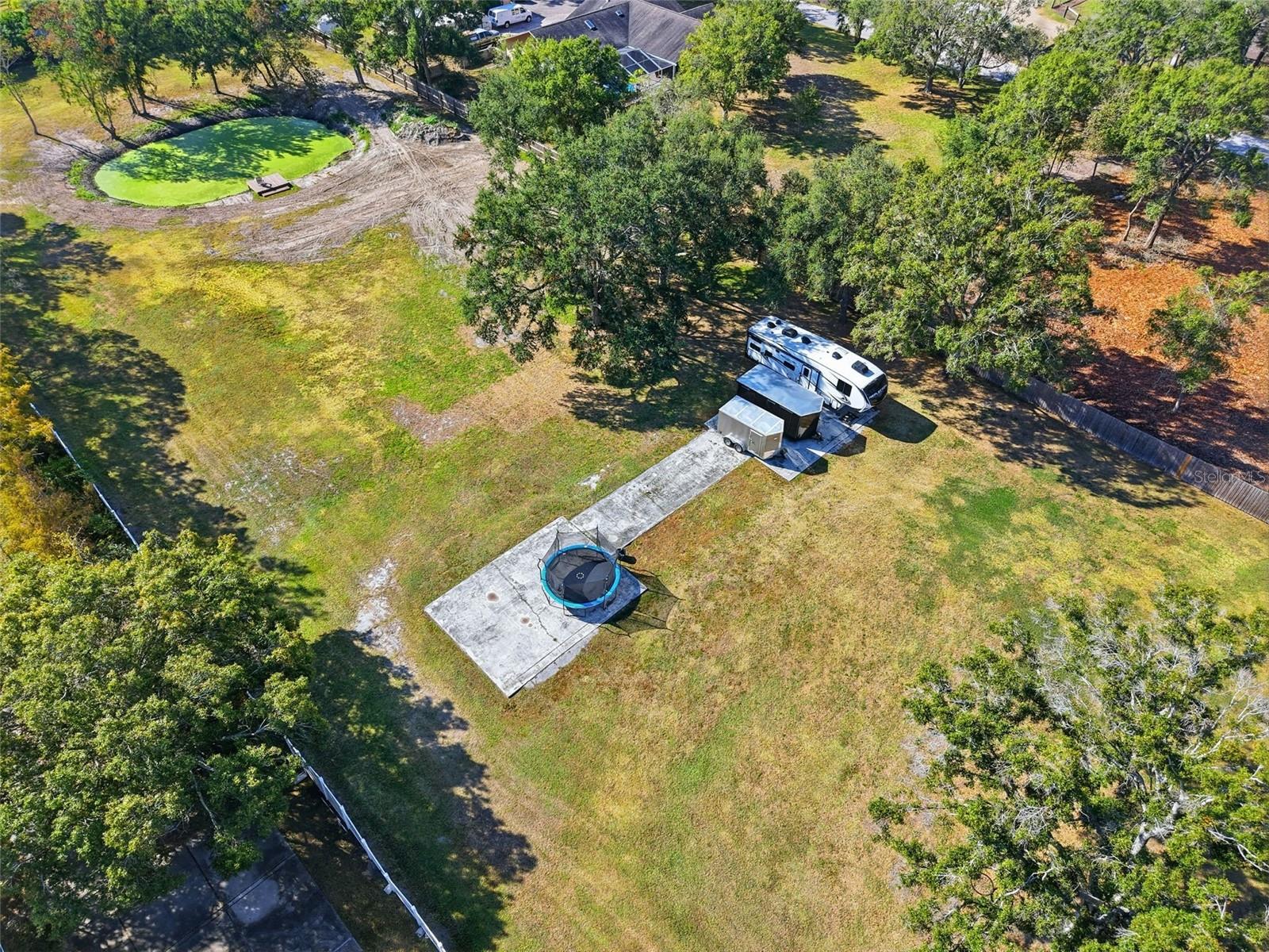 Pad with RV hook-up.