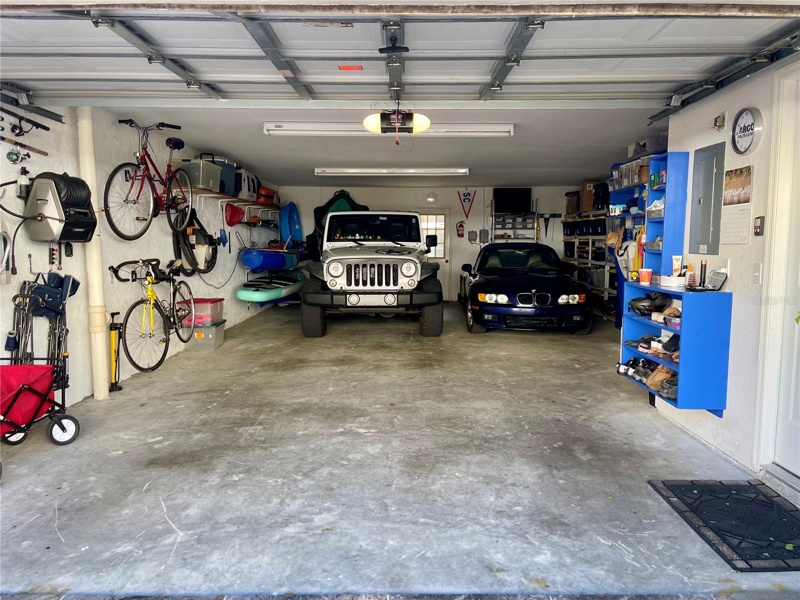 Large 3 car garage