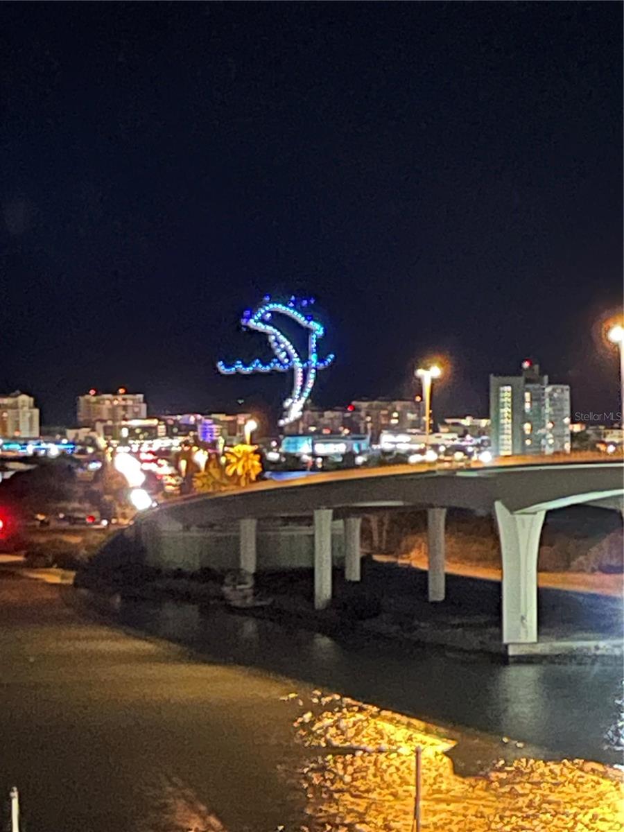 Drown show from the aquarium